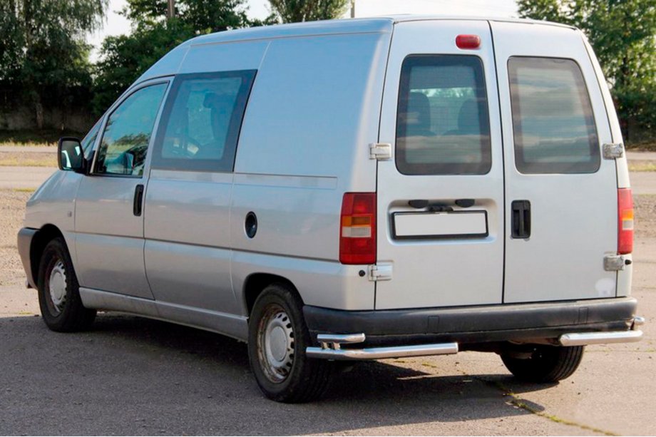 Fiat Scudo 1996-2007 Barres d’angle arrières doubles AK003-double (inox) Photo 4