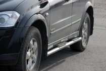 SsangYong Kyron 2005-2014 Barres Latérales BB002 (2 pcs, Inox) photo 1