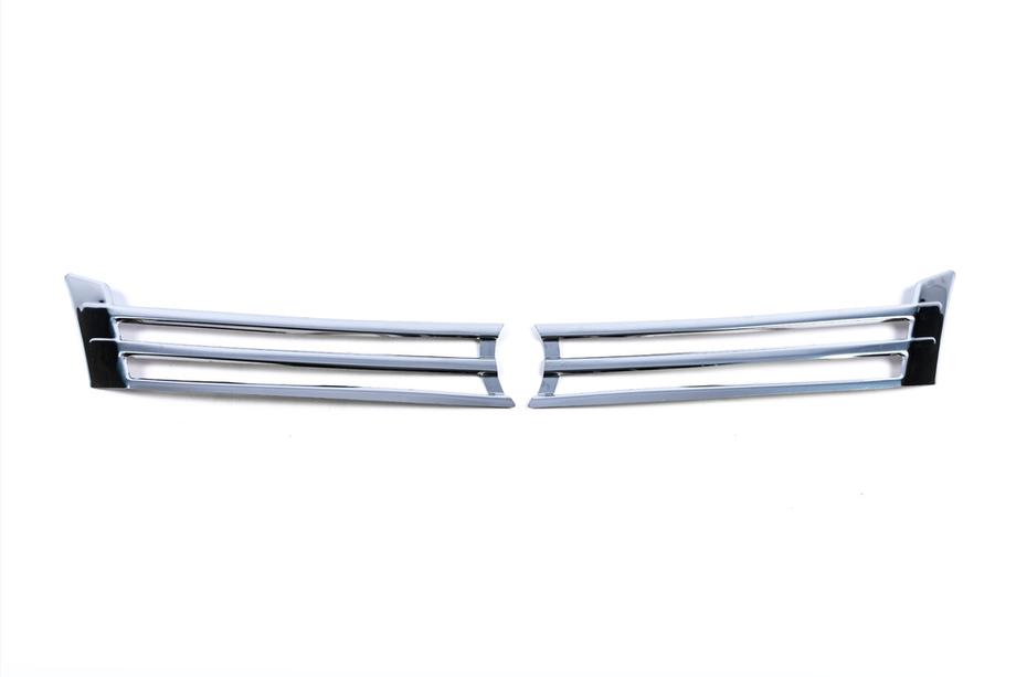 Volkswagen Caddy 2010-2015 Couvre-Calandre Chromés (2 pcs, Acier Inoxydable) Carmos - Acier Inoxydable Turc Photo 3