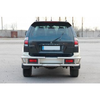 Protection Arrière AK-Special (Inox) Mitsubishi Pajero Sport 1996-2007 photo 2