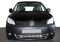 Volkswagen Caddy 2010-2015 Protections de pare-chocs avant Trend (3 pièces, inox) photo 1