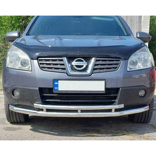 Barre frontale double ST014 (inox) Nissan Qashqai 2007-2010 photo 1