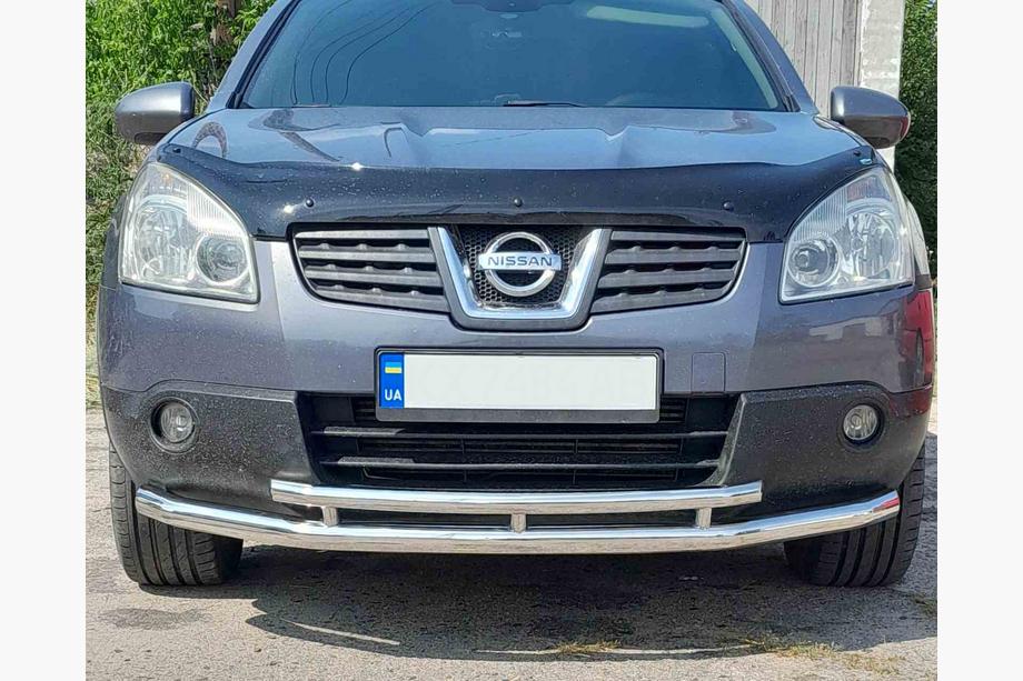 Nissan Qashqai 2007-2010 Barre frontale double ST014 (inox) Image