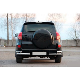 Coins arrières AK003-Double (2 pcs, inox) Toyota Rav 4 2006-2013 photo 2