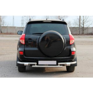 Protection arrière AK005-2 (2 pcs, inox) Toyota Rav 4 2006-2013 photo 2