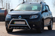 Renault Sandero 2013-2022 Arceau Avant WT003 (Inox) 60 mm photo 1