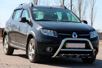 Renault Sandero 2013-2022 Arceau Avant WT003 (Inox) 60 mm photo 3