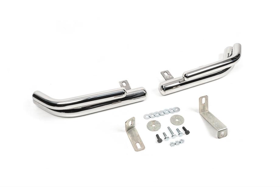 Hyundai Santa Fe 2 2006-2012 Barres d’angle arrière doubles AK003-Double (inox) Image