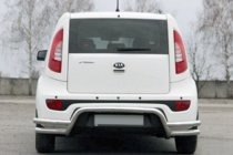 Kia Soul II 2013-2018 Protection Arrière AK007-2 (Inox) photo 1