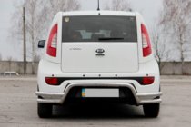 Kia Soul II 2013-2018 Protection Arrière AK007-2 (Inox) photo 3