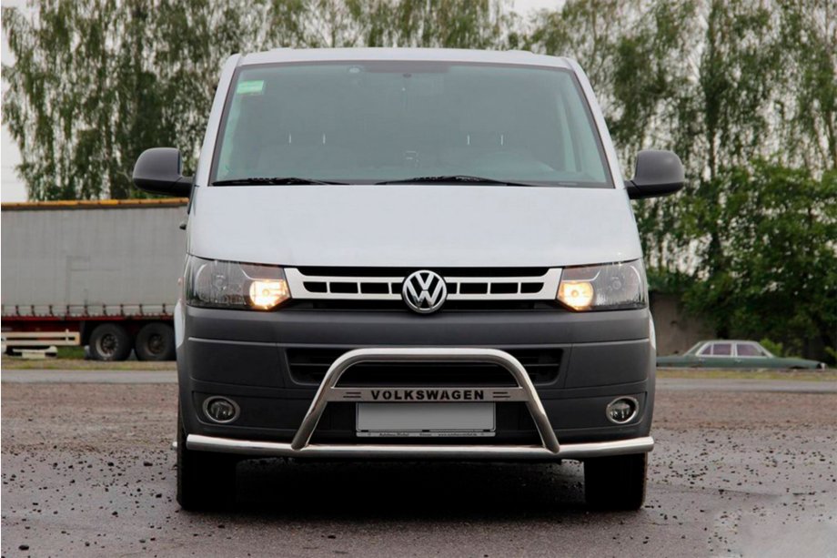 Volkswagen T5 2010-2015 Pare-buffle WT007ST (Inox) Image