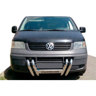 Pare-buffle ST006-04 Calandre (Inox) Volkswagen T5 Transporter 2003-2010 photo 1