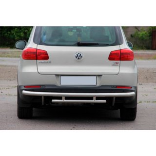 Protection Arrière AK002-2 (Inox) Volkswagen Tiguan 2007-2016 photo 1