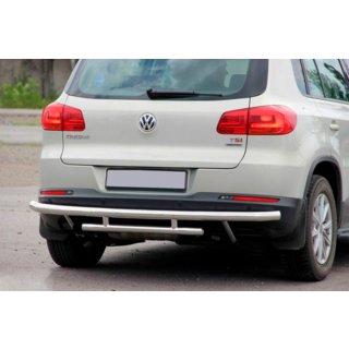 Protection Arrière AK002-2 (Inox) Volkswagen Tiguan 2007-2016 photo 2