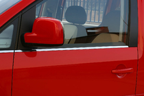 Volkswagen Caddy 2010-2015 Encadrement inférieur de vitres inox Avant, Carmos - Acier Turc photo 2