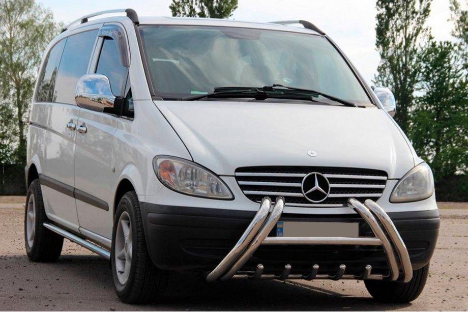 Mercedes Vito W639 2004-2014 Pare-buffle Kelebek WT011 (inox) Image