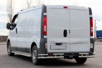 Nissan Primastar 2002-2014 Protection Arrière AK003-Plus-2 (Inox) photo 2
