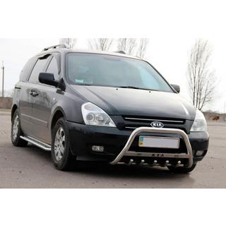 Pare-buffle WT004 Inox Kia Carnival 2002-2013 photo 3