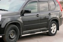 Nissan X-trail T31 2007-2014 Barres Latérales BB002 (2 pcs, inox) photo 1