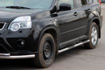 Nissan X-trail T31 2007-2014 Barres Latérales BB002 (2 pcs, inox) photo 2