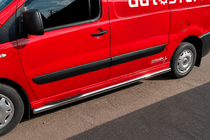 Fiat Scudo 2007-2015 Barres Latérales BB002 (2 pcs, Inox) 60 mm, empattement court photo 6