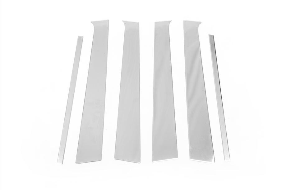 Volkswagen Amarok 2010-2022 Enjoliveurs de Montants de Porte en Acier Inoxydable (6 pcs) Photo 4
