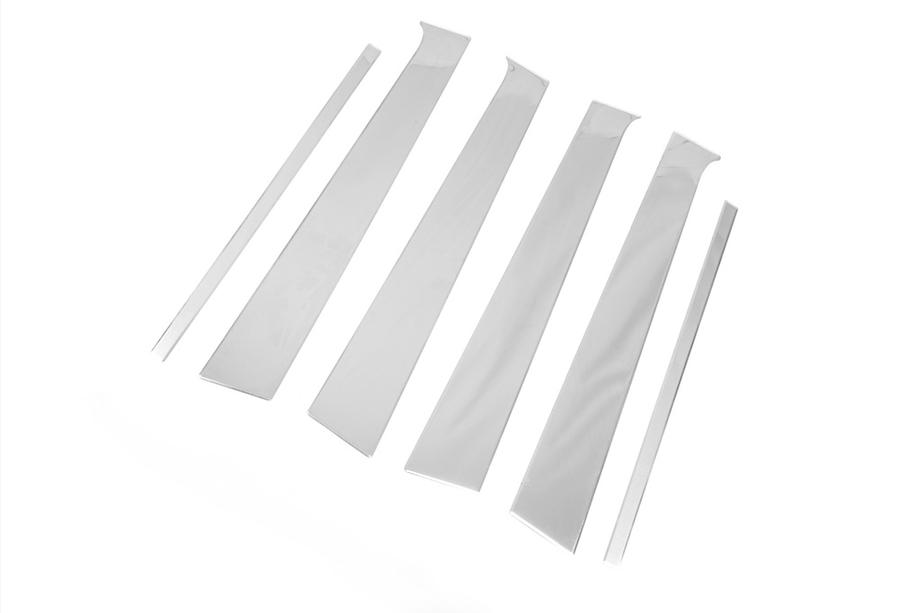 Volkswagen Amarok 2010-2022 Enjoliveurs de Montants de Porte en Acier Inoxydable (6 pcs) Photo 5