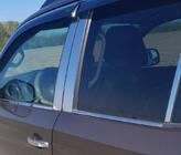 Volkswagen Amarok 2010-2022 Encadrement de vitres inox (4 bandes) Carmos - Acier Inoxydable Turc photo 5