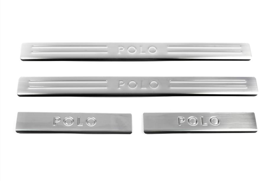 Volkswagen Polo 2010-2017 Seuils de porte OmsaLine (4 pcs, inox) Photo 2