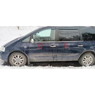 Encadrement de vitres inox (4 pcs) Volkswagen Sharan 1995-2010 photo 1