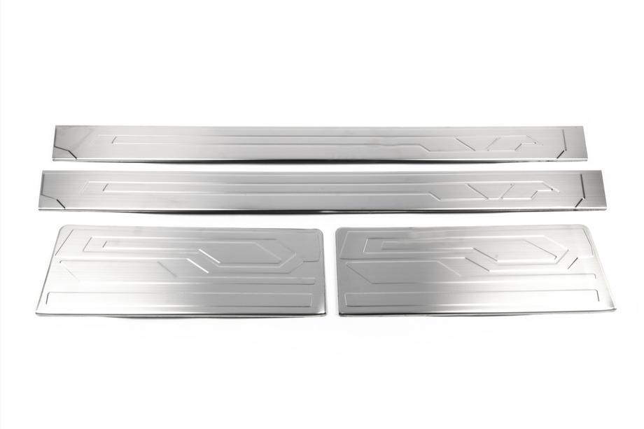 Ford Custom 2013-2022 Seuils de porte inox OmsaLine Photo 5