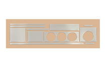 Audi 80/90 1987-1996 Cache Décoratif de Tableau de Bord Aluminium photo 2