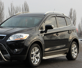 Ford Kuga 2008-2013 Marchepieds Latéraux Premium (2 pcs, Inox) 60 mm photo 1