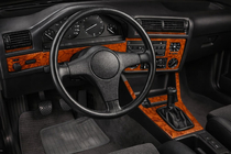 BMW Série 3 E30 1982–1994 Caches de Tableau de Bord Bois Foncé photo 1