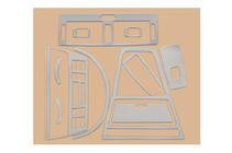 BMW X3 E83 2003-2010 Caches de Tableau de Bord Aluminium photo 2