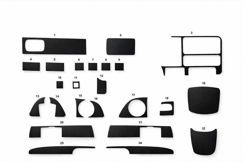 Chevrolet Tahoe 1995-1999 Habillage de tableau de bord intérieur (1995-1999) Carbone Image