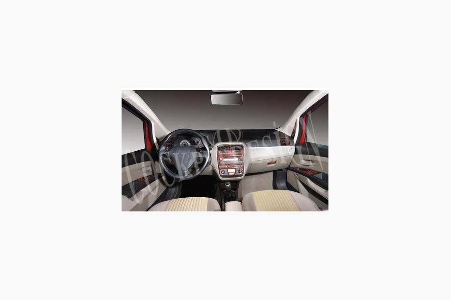 Fiat Punto Grande/EVO 2006-2018 Décor de Tableau de Bord Titane Photo 5