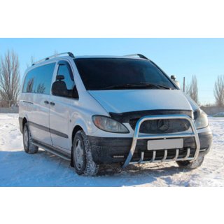 Pare-buffle XL-WT025 (Inox) Mercedes Vito W639 2004-2014 photo 1