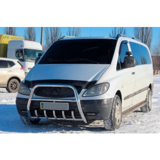 Pare-buffle XL-WT025 (Inox) Mercedes Vito W639 2004-2014 photo 2