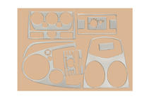 Ford Fiesta 2002-2008 Habillages de tableau de bord intérieur (2005-2008) Carbone photo 2