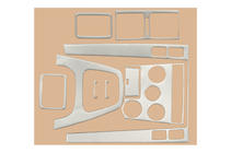 Hyundai Tucson JM 2004- Caches de tableau de bord (assortiment) Aluminium photo 3