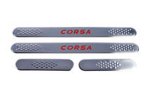 Opel Corsa C 2000-2006 Seuils de porte Carmos V1 (4 pcs, inox) photo 2