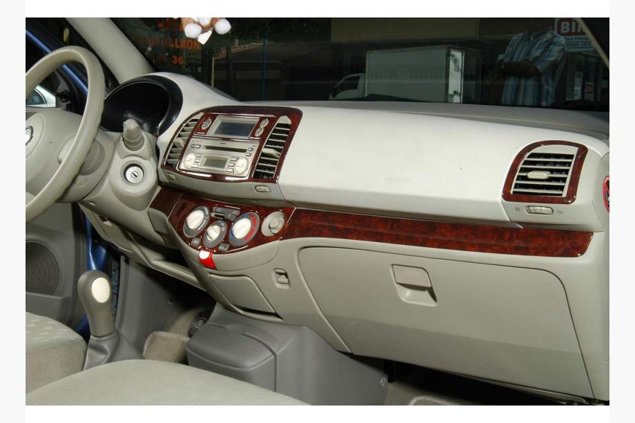 Nissan Micra K12 2003-2010 Caches de Tableau de Bord Carbone Photo 3