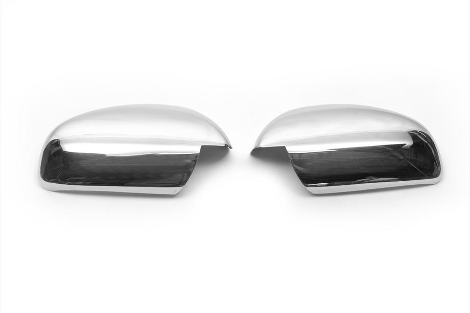 Opel Vectra C 2002-2008 Couvre-Rétroviseurs (2 pcs, Acier Inoxydable) OmsaLine - Inox Italien Photo 2