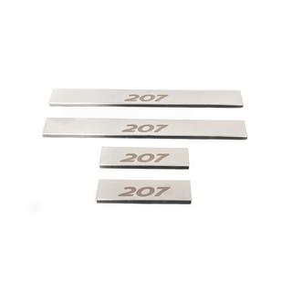 Seuils de porte Carmos (4 pcs, inox) Peugeot 207 2006–2014 photo 3