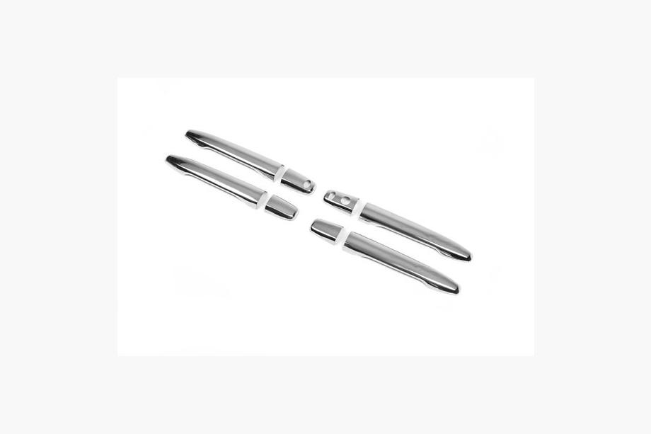 Peugeot 4007 2007-2013 Couvre-poignées de porte en acier inoxydable OmsaLine - Inox Italien Photo 5