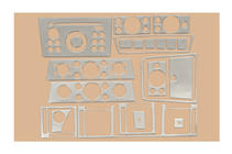 Opel Vectra C 2002-2008 Caches de Tableau de Bord Aluminium photo 3