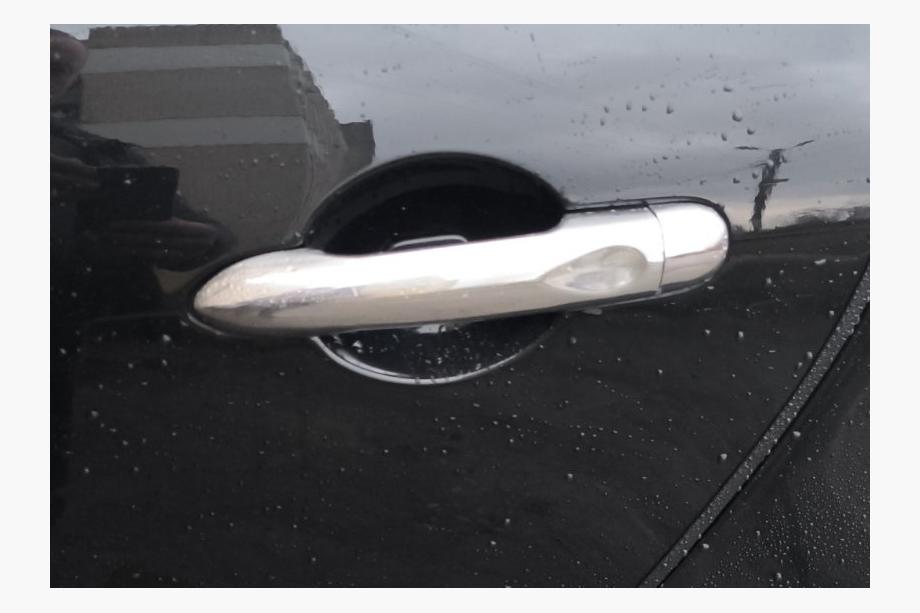 Renault Fluence 2009-2016 Couvre-poignées Chromés (4 pcs, Acier Inoxydable) Sans puce, OmsaLine - Acier Inoxydable Italien Photo 4