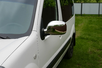 Renault Kangoo 1998-2008 Coques de Rétroviseurs Chromées (2004-2008, 2 pcs) photo 3
