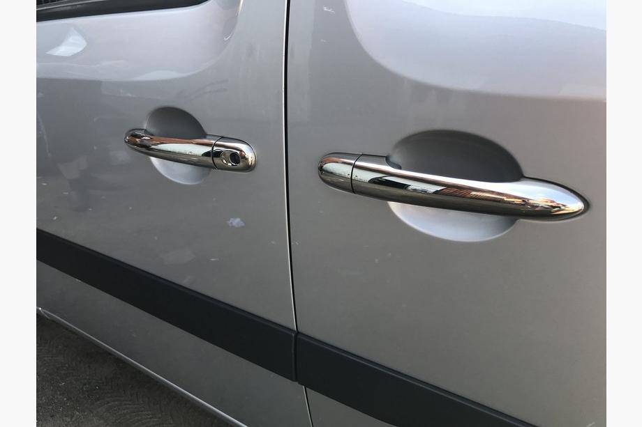 Renault Kangoo 2008–2020 Couvre-poignées de porte en acier inoxydable 5 pcs, OmsaLine - Acier Inoxydable Italien Photo 2